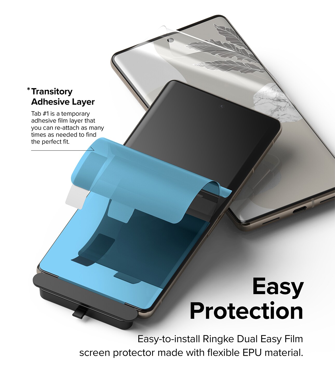 Google Pixel 7 Pro Skærmbeskytter beskyttelsesfilm - Dual Easy (2-pak)
