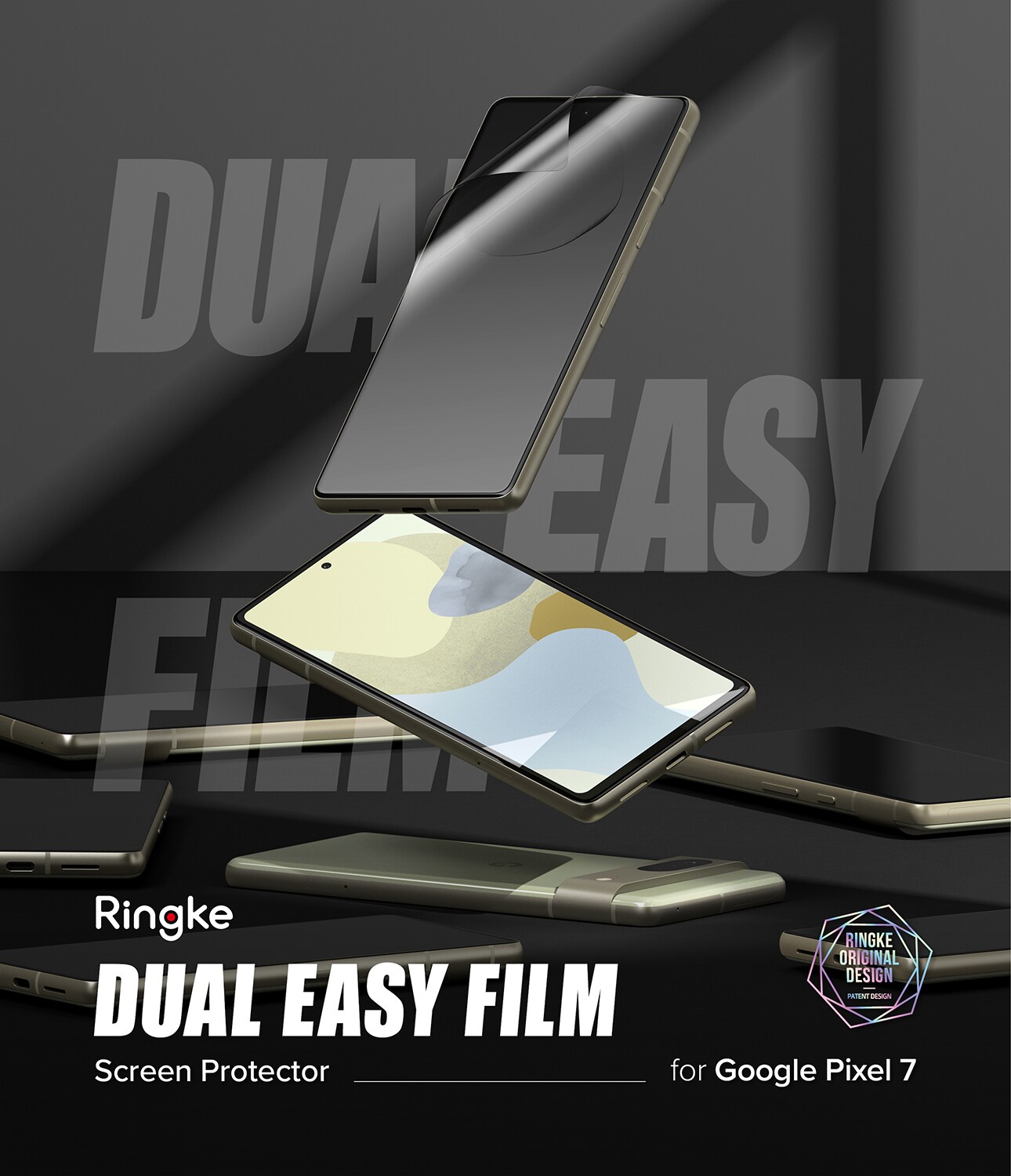 Google Pixel 7 Skærmbeskytter beskyttelsesfilm - Dual Easy (2-pak)
