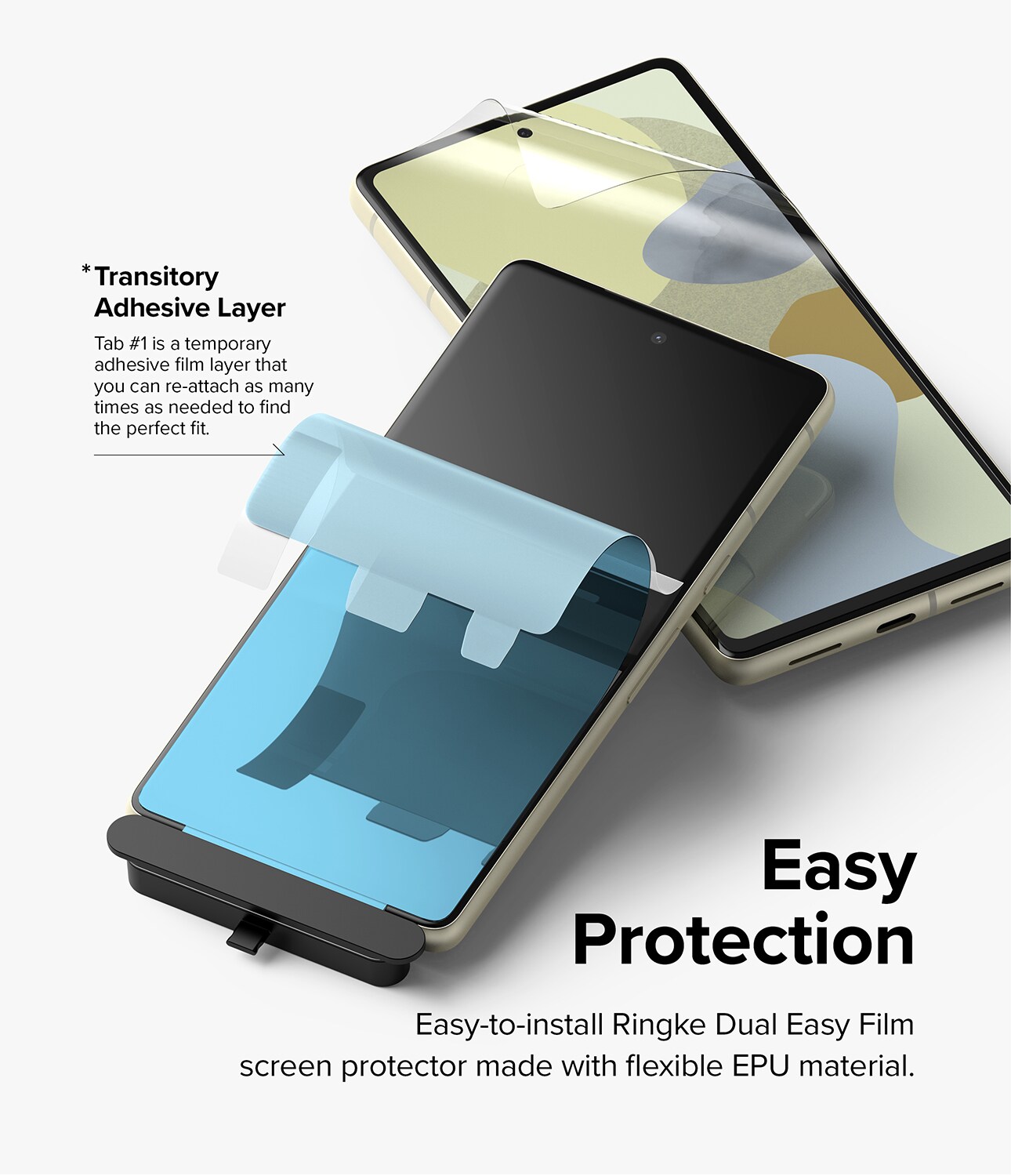 Google Pixel 7 Skærmbeskytter beskyttelsesfilm - Dual Easy (2-pak)