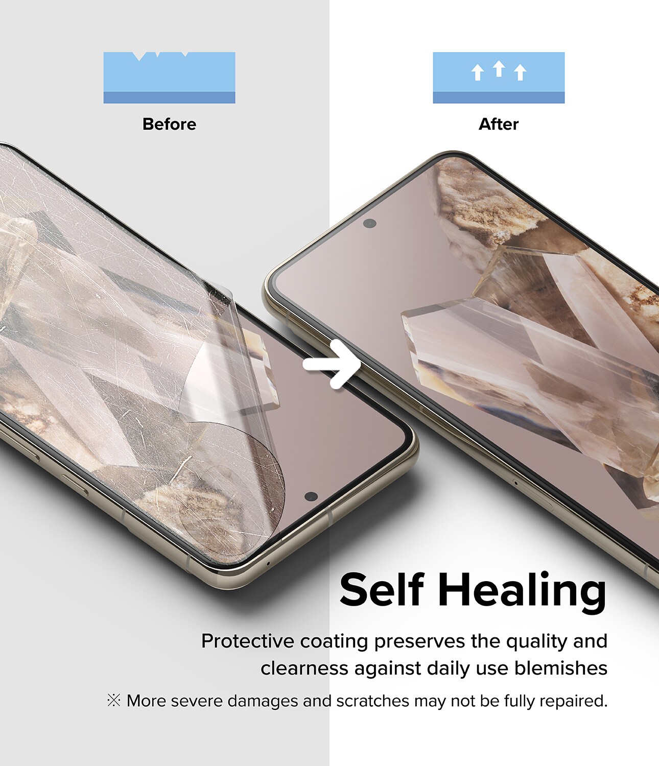 Google Pixel 8 Pro Skærmbeskytter beskyttelsesfilm - Dual Easy (2-pak)