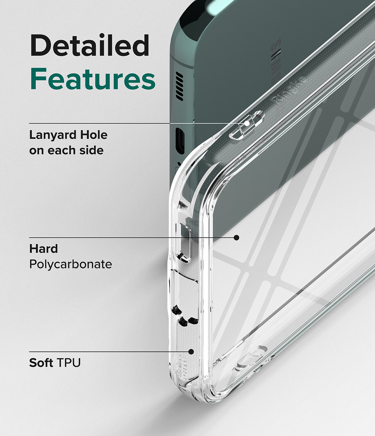 Samsung Galaxy S22 Fusion cover, Gennemsigtig