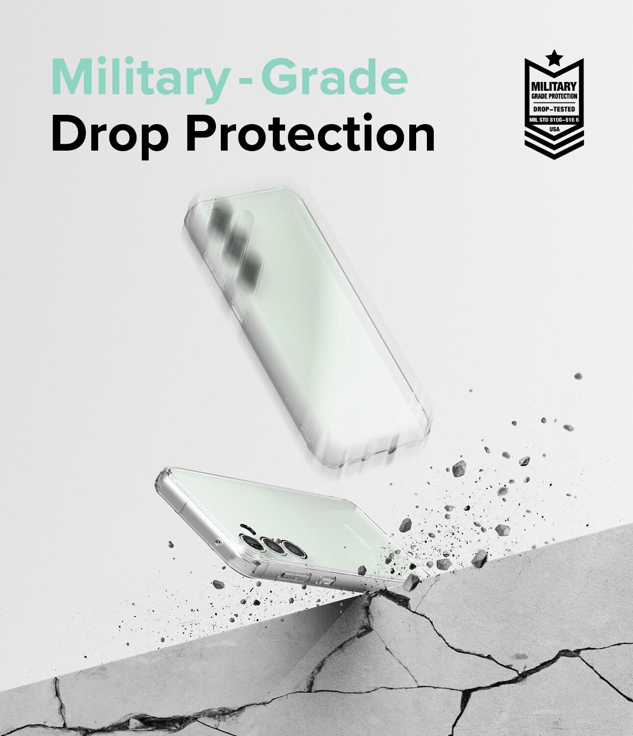 Samsung Galaxy S23 FE Fusion cover, Gennemsigtig