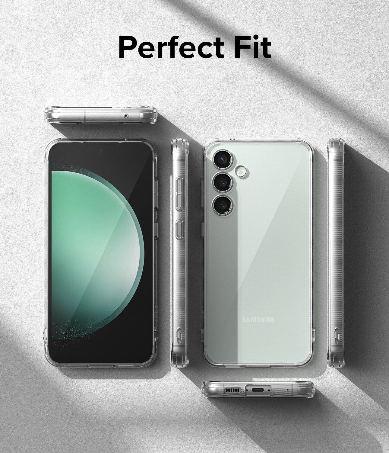 Samsung Galaxy S23 FE Fusion cover, Gennemsigtig