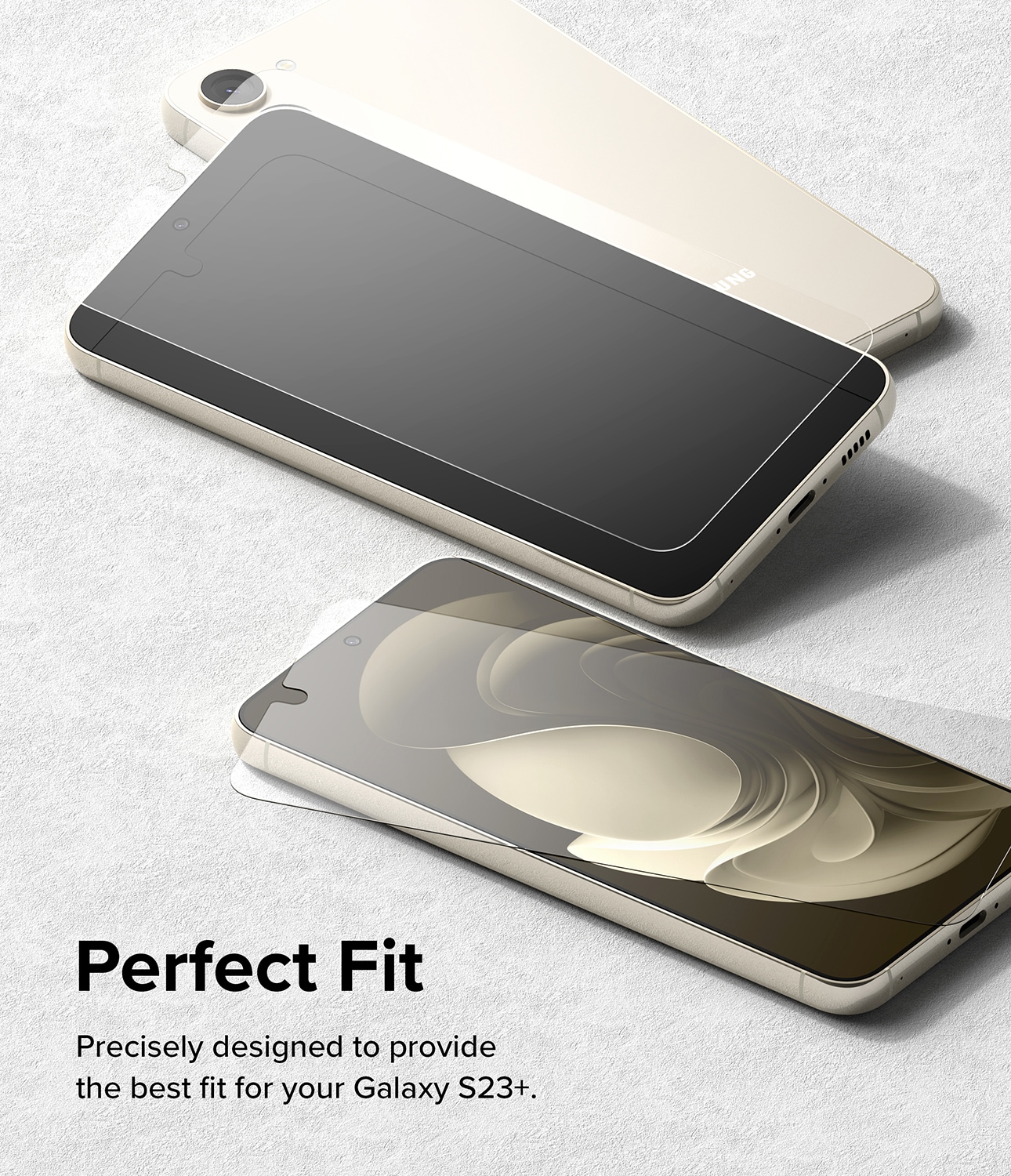 Samsung Galaxy S23 Plus Skærmbeskytter i glas med monteringsværktøj (2-pak)