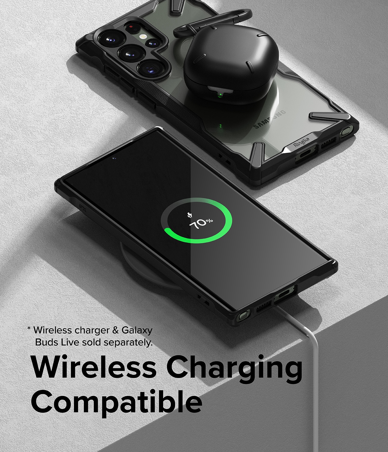 Samsung Galaxy S23 Ultra Fusion X Cover, Sort