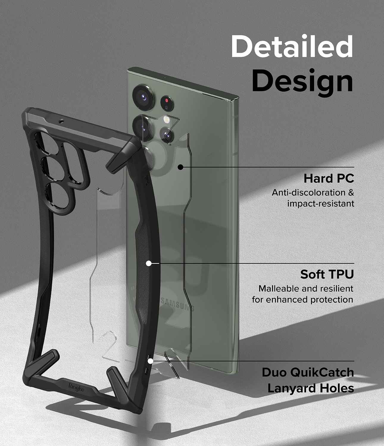 Samsung Galaxy S23 Ultra Fusion X Cover, Sort