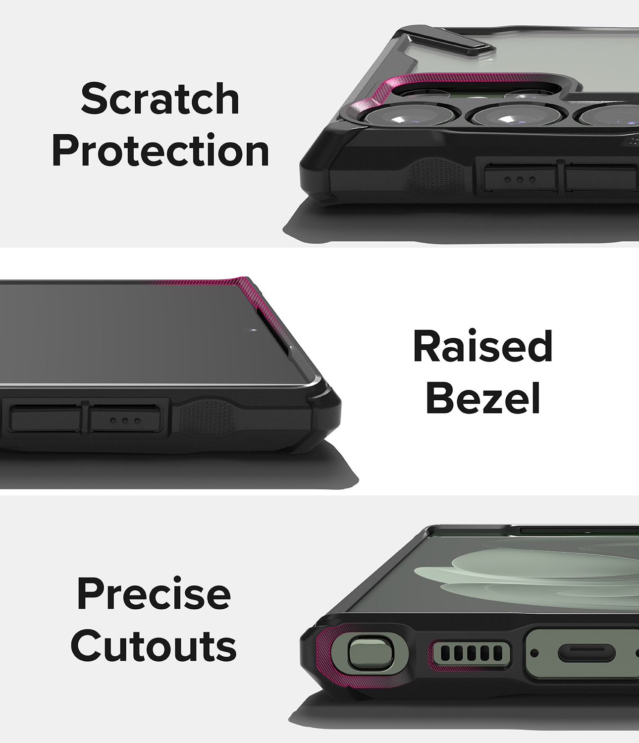 Samsung Galaxy S23 Ultra Fusion X Cover, Sort