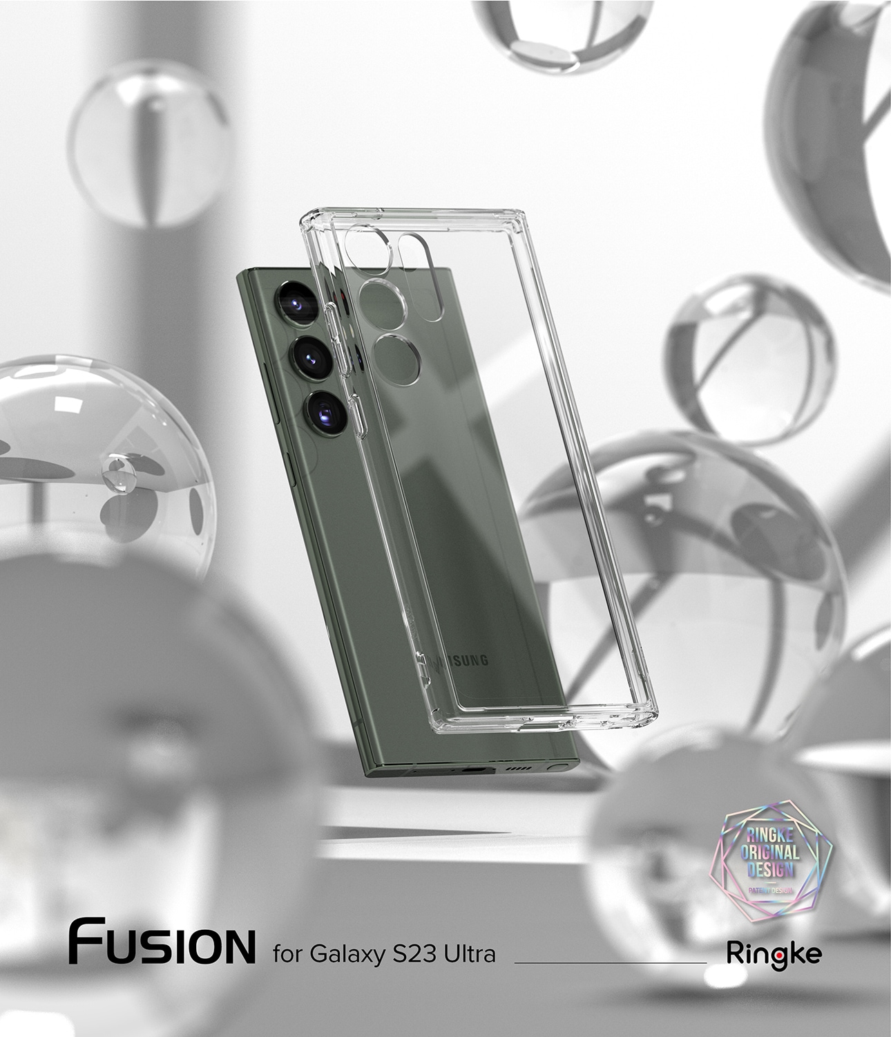 Samsung Galaxy S23 Ultra Fusion cover, Gennemsigtig