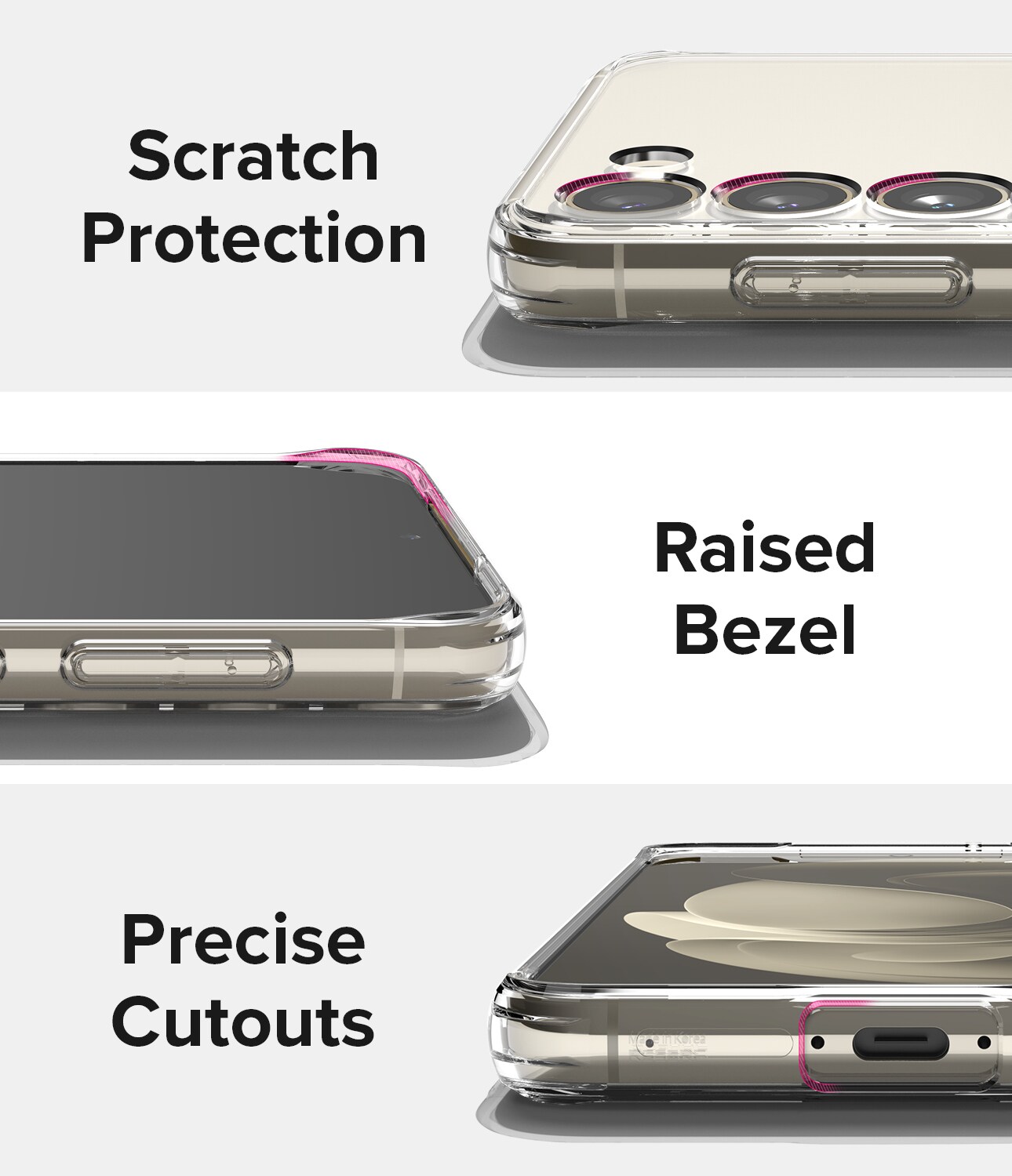 Samsung Galaxy S23 Fusion cover med kortholder, Gennemsigtig
