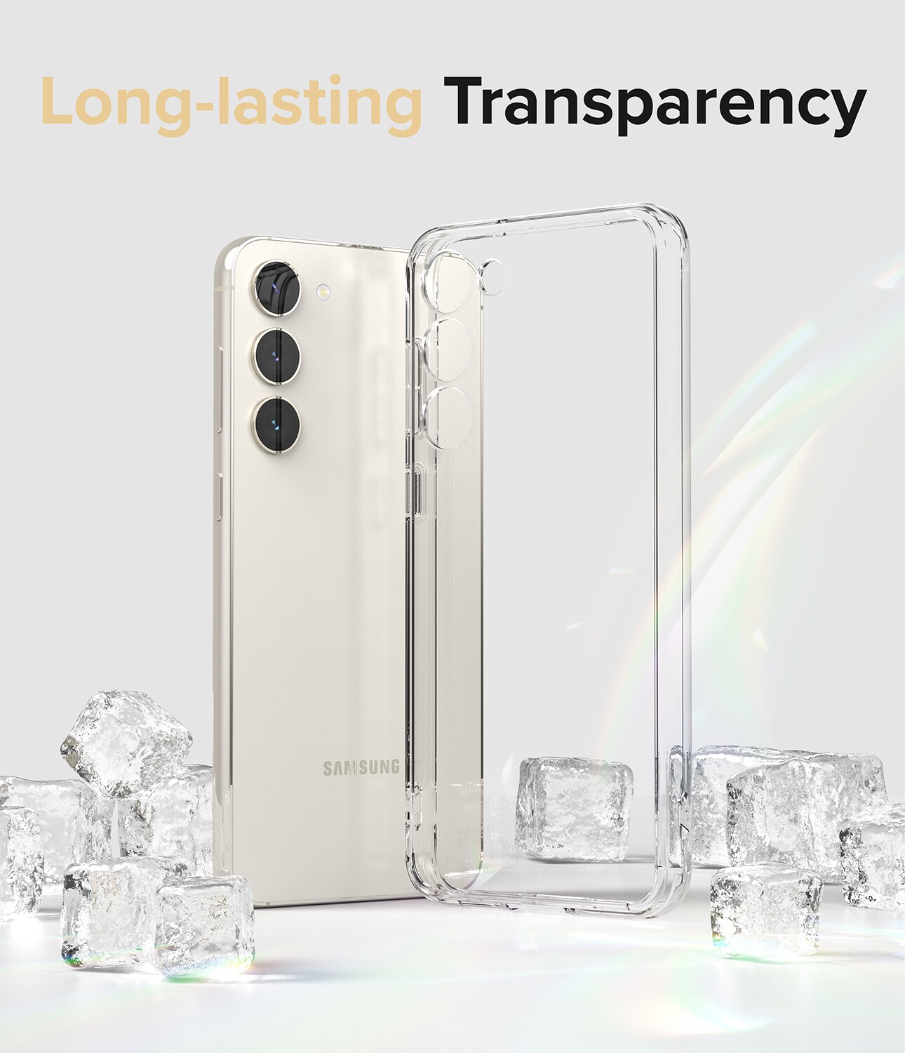 Samsung Galaxy S23 Plus Fusion cover, Gennemsigtig