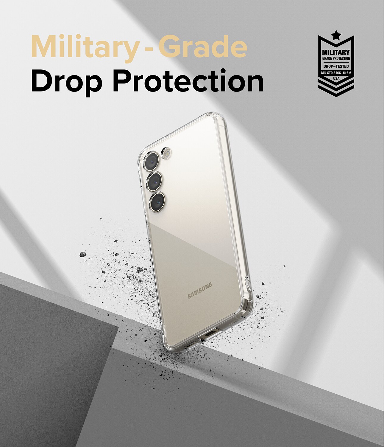 Samsung Galaxy S23 Plus Fusion cover, Gennemsigtig