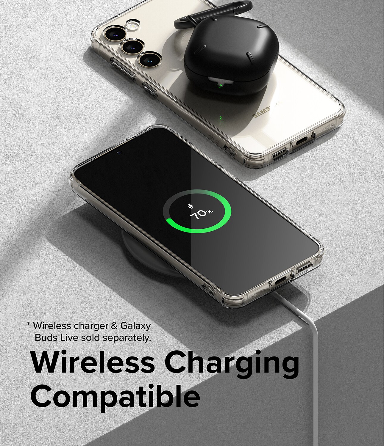 Samsung Galaxy S23 Plus Fusion cover, Gennemsigtig