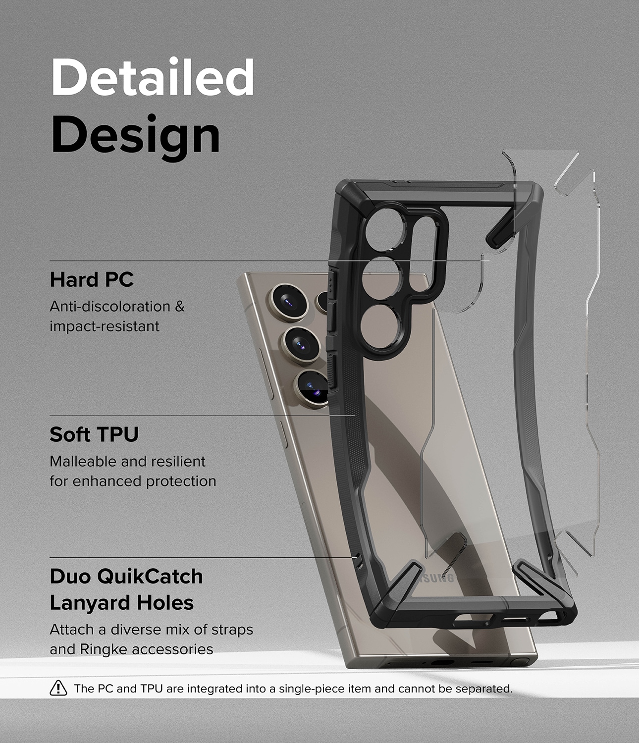 Samsung Galaxy S24 Ultra Fusion X Cover, Sort