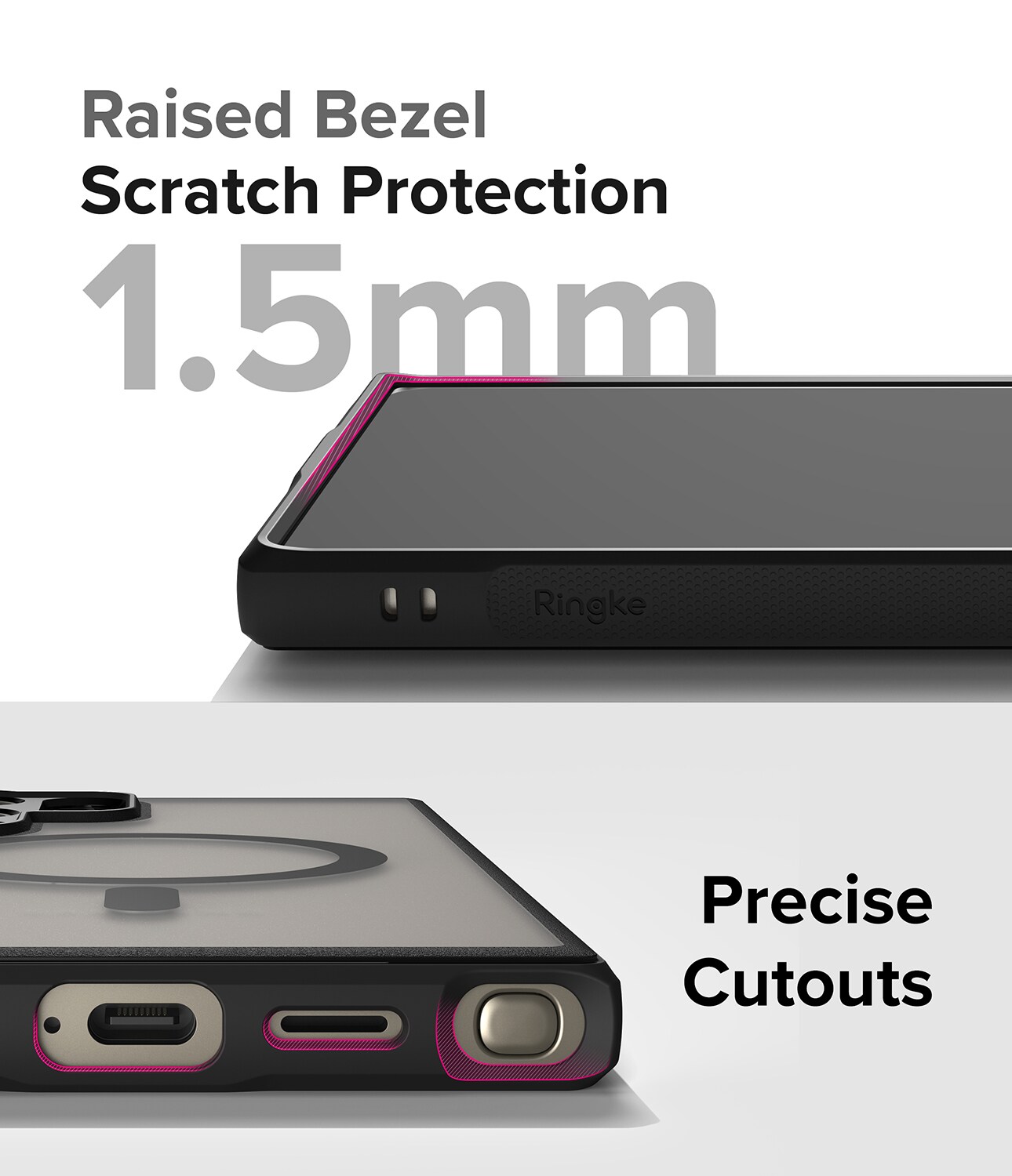 Samsung Galaxy S24 Ultra Fusion Bold MagSafe cover, Sort