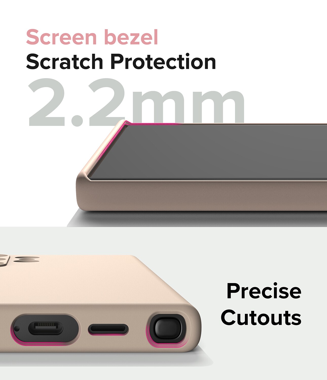 Samsung Galaxy S24 Ultra MagSafe silikonecover, Pink Sand