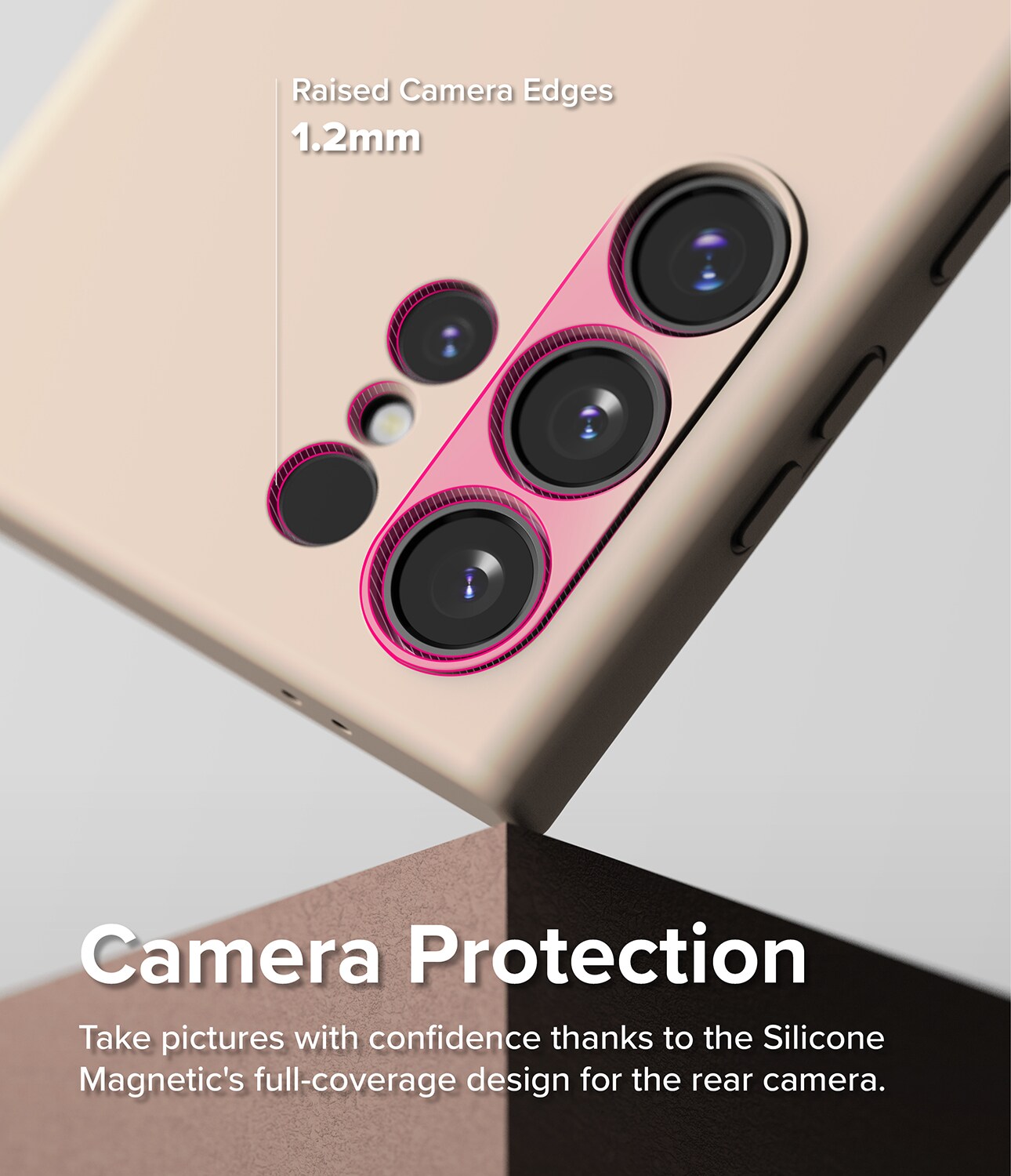 Samsung Galaxy S24 Ultra MagSafe silikonecover, Pink Sand