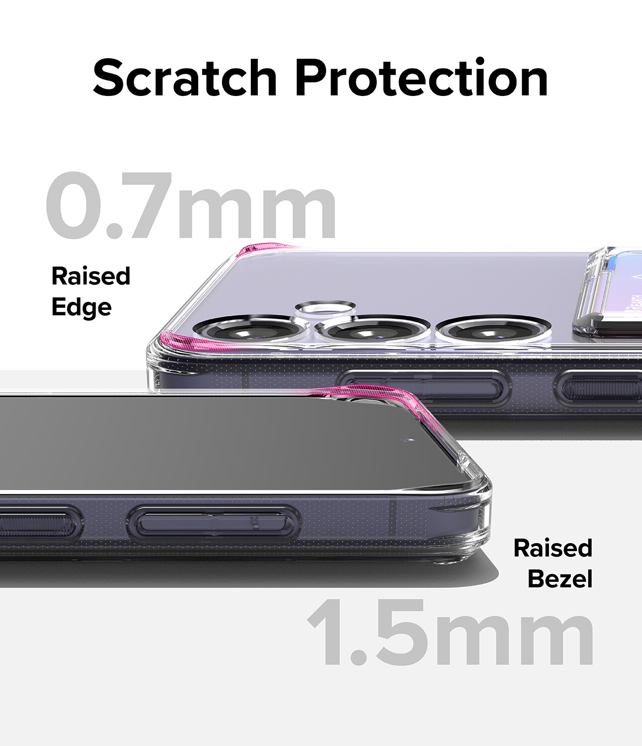 Samsung Galaxy S24 Fusion cover med kortholder, Gennemsigtig
