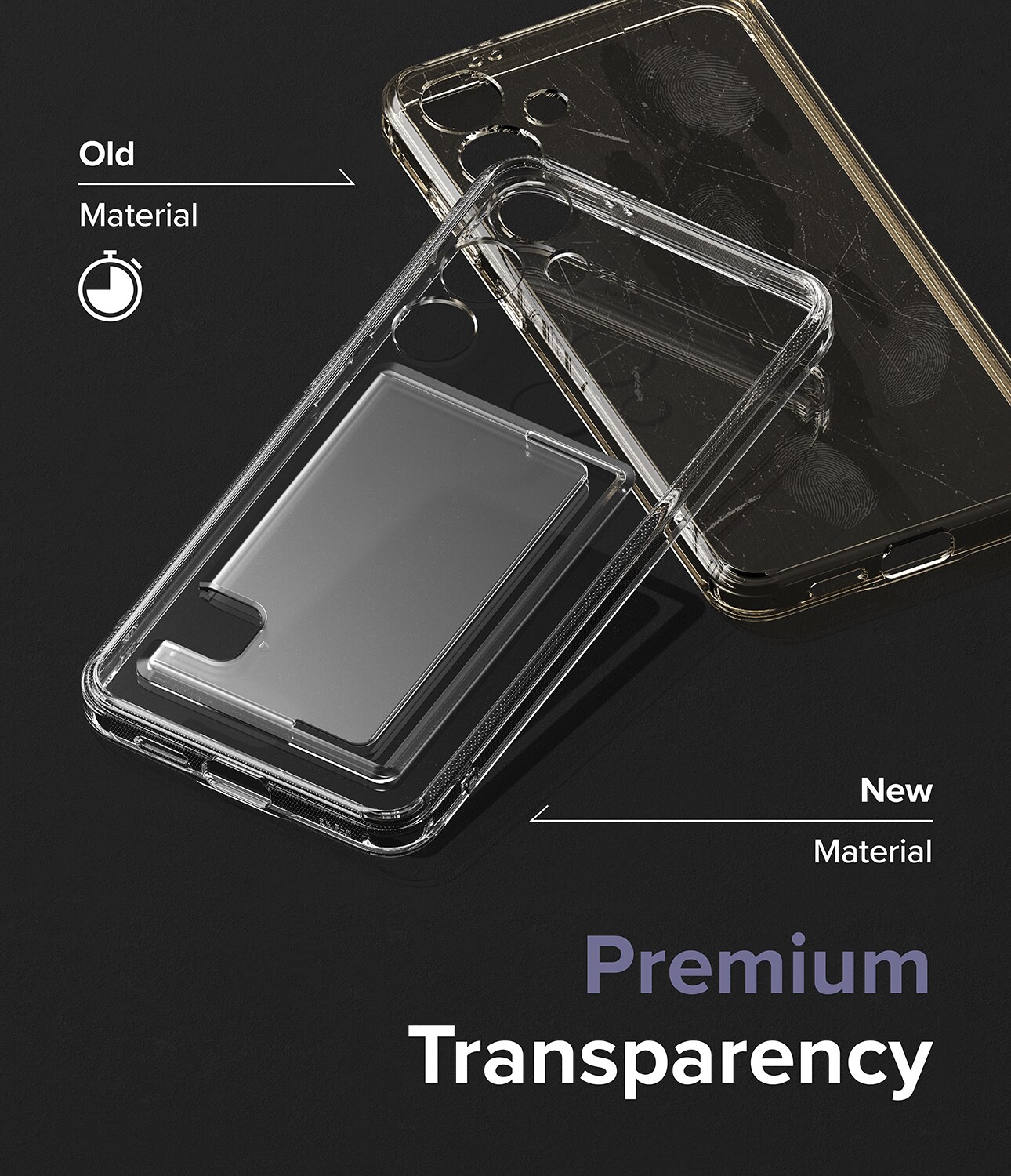 Samsung Galaxy S24 Plus Fusion cover med kortholder, Gennemsigtig
