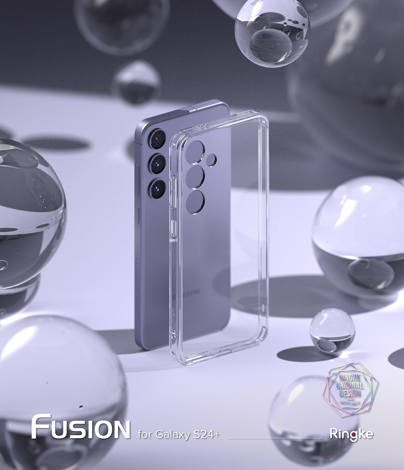 Samsung Galaxy S24 Plus Fusion cover, Gennemsigtig