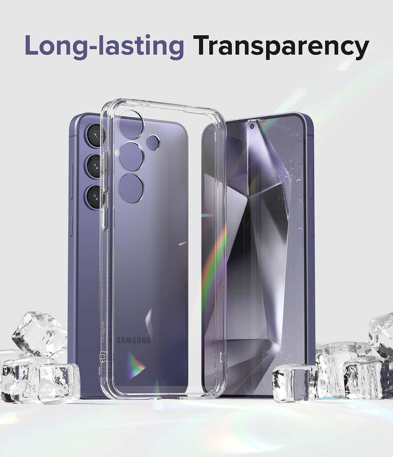 Samsung Galaxy S24 Plus Fusion cover, Gennemsigtig