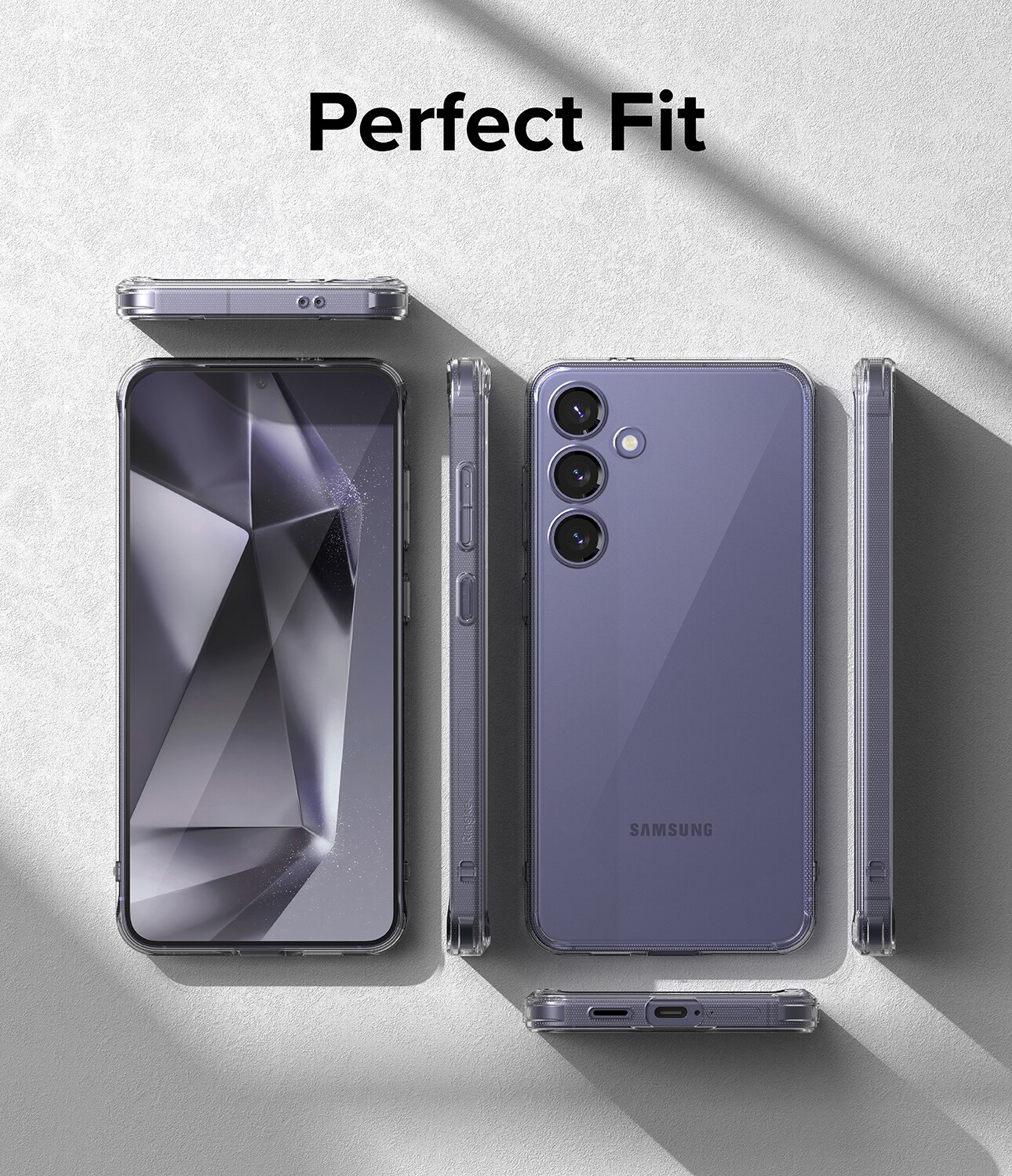 Samsung Galaxy S24 Plus Fusion cover, Gennemsigtig