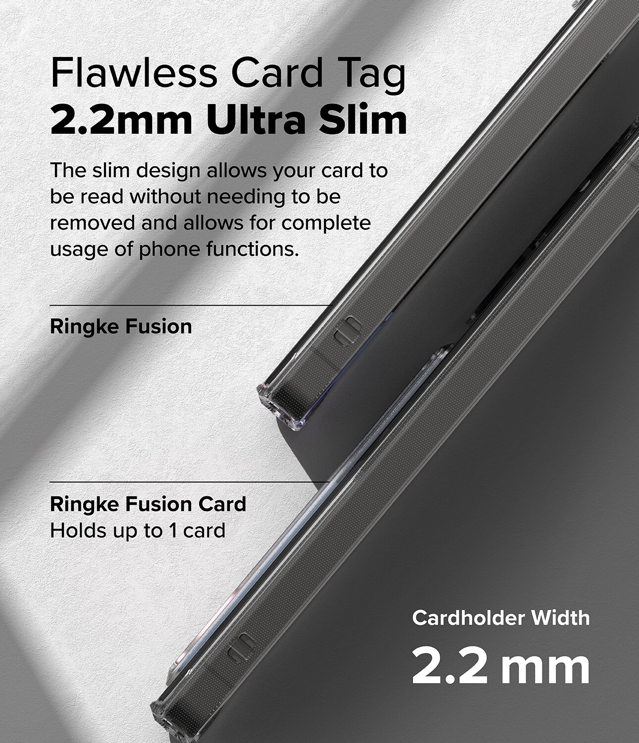 Samsung Galaxy S25 Ultra Fusion cover med kortholder, Gennemsigtig
