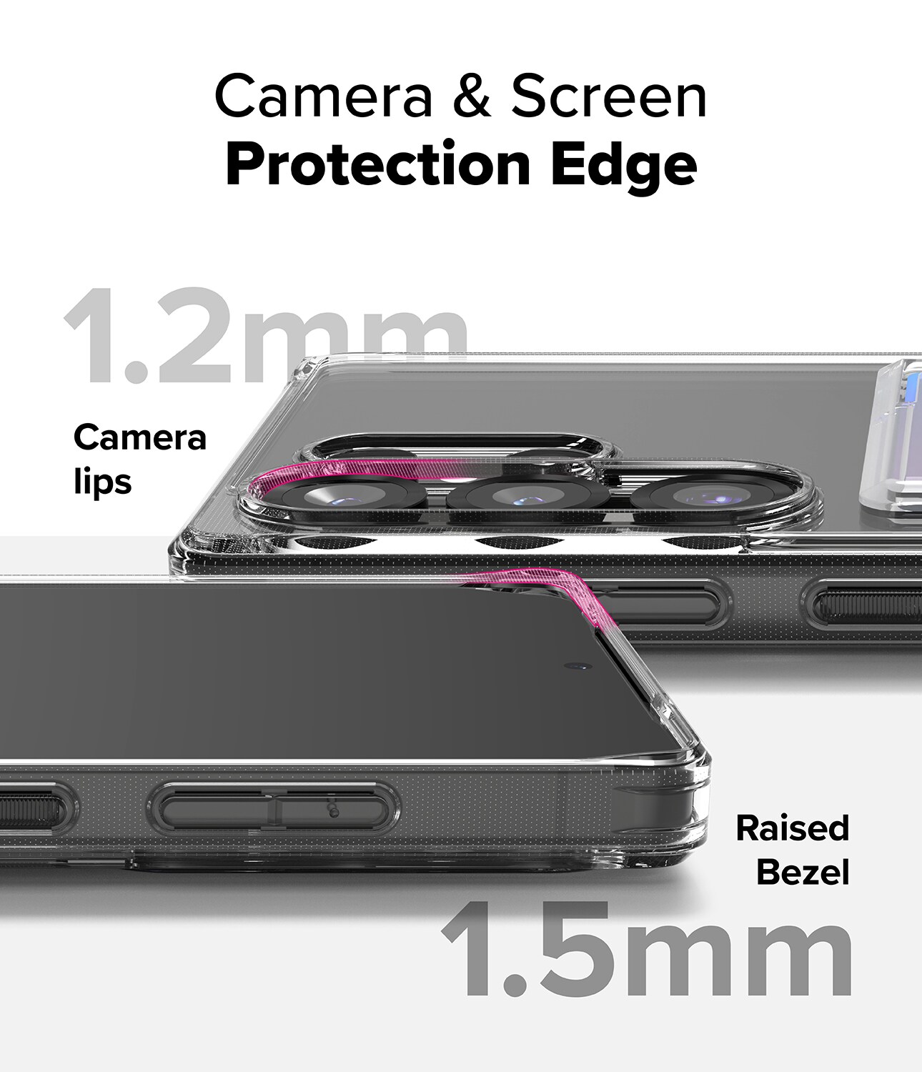Samsung Galaxy S25 Ultra Fusion cover med kortholder, Gennemsigtig