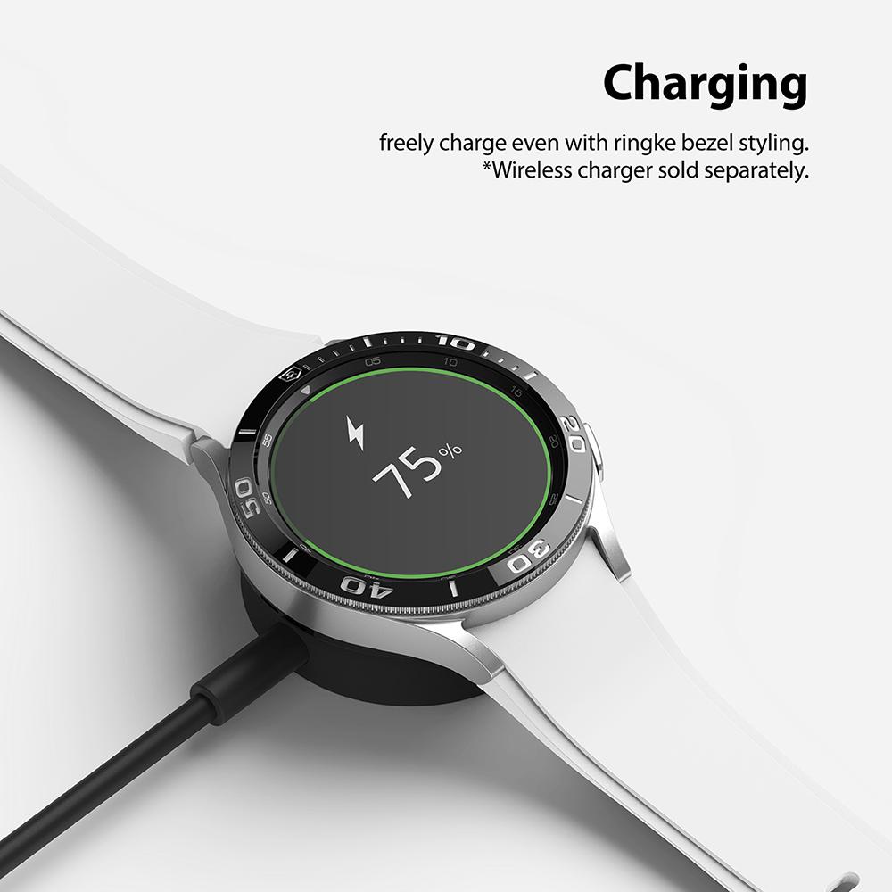 Samsung Galaxy Watch 4 Classic 46mm Beskyttelsesring - Bezel Styling Sort