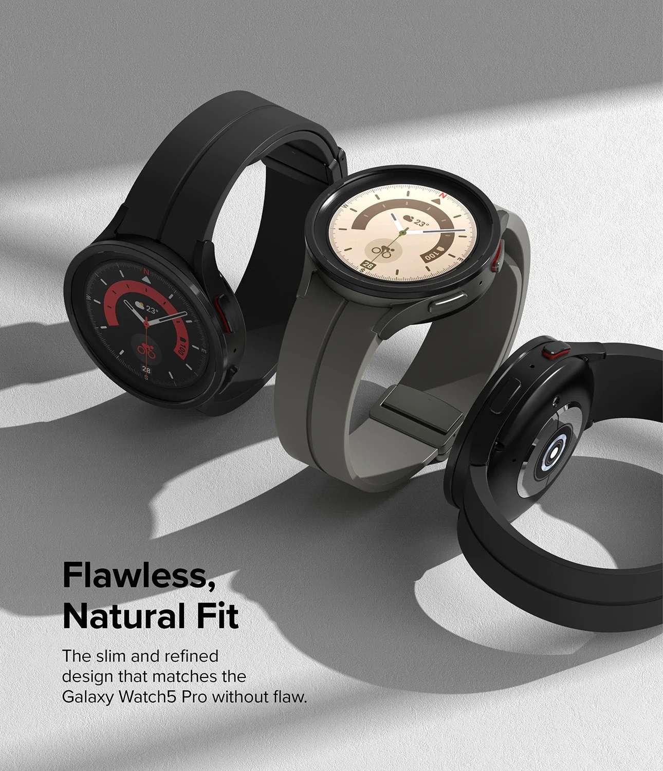 Samsung Galaxy Watch 5 Pro 45mm Beskyttelsesring - Bezel Styling Sort