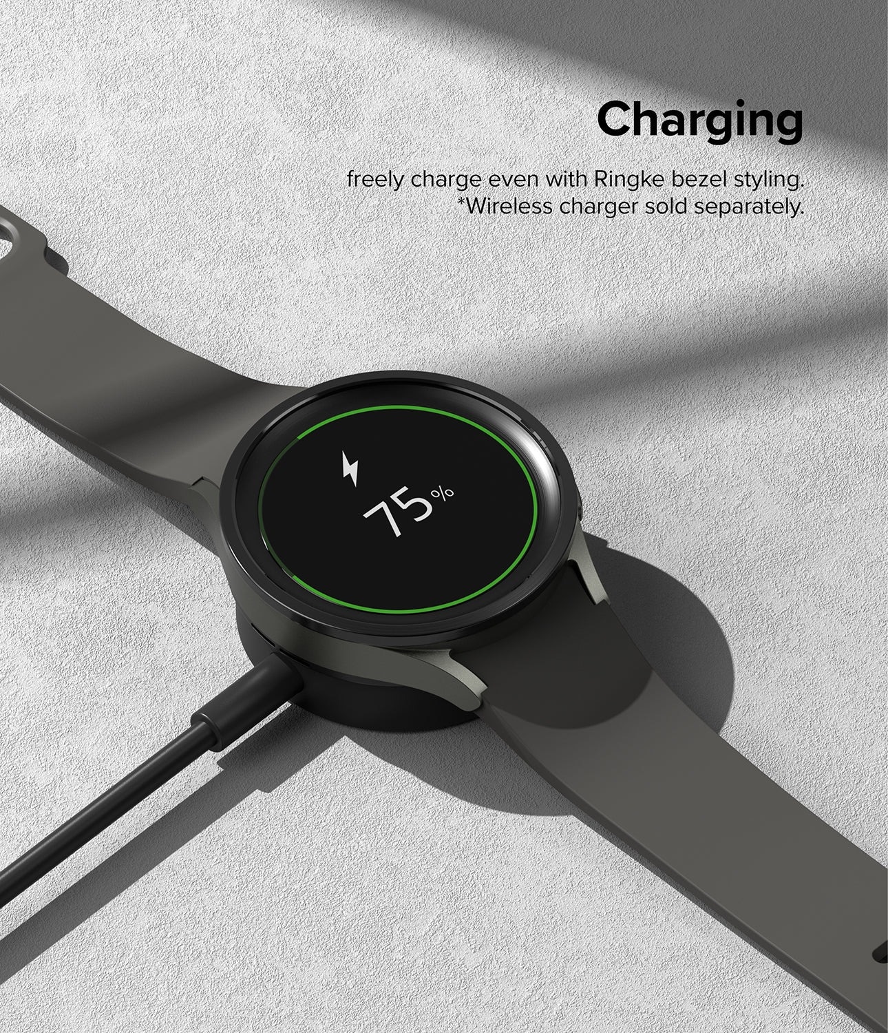 Samsung Galaxy Watch 5 Pro 45mm Beskyttelsesring - Bezel Styling Sort