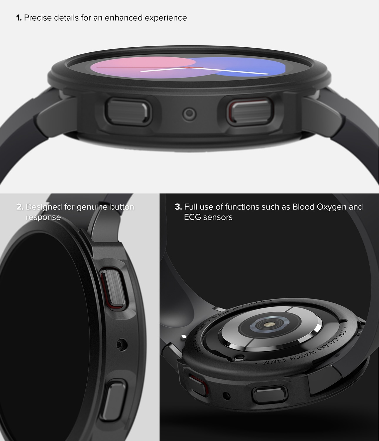 Samsung Galaxy Watch 5 40mm Air Sports cover, Sort