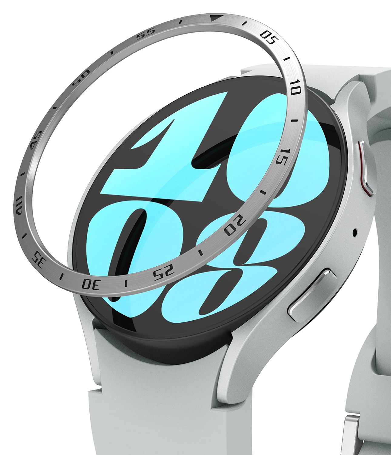 Samsung Galaxy Watch 6 44mm Beskyttelsesring - Bezel Styling Sølv