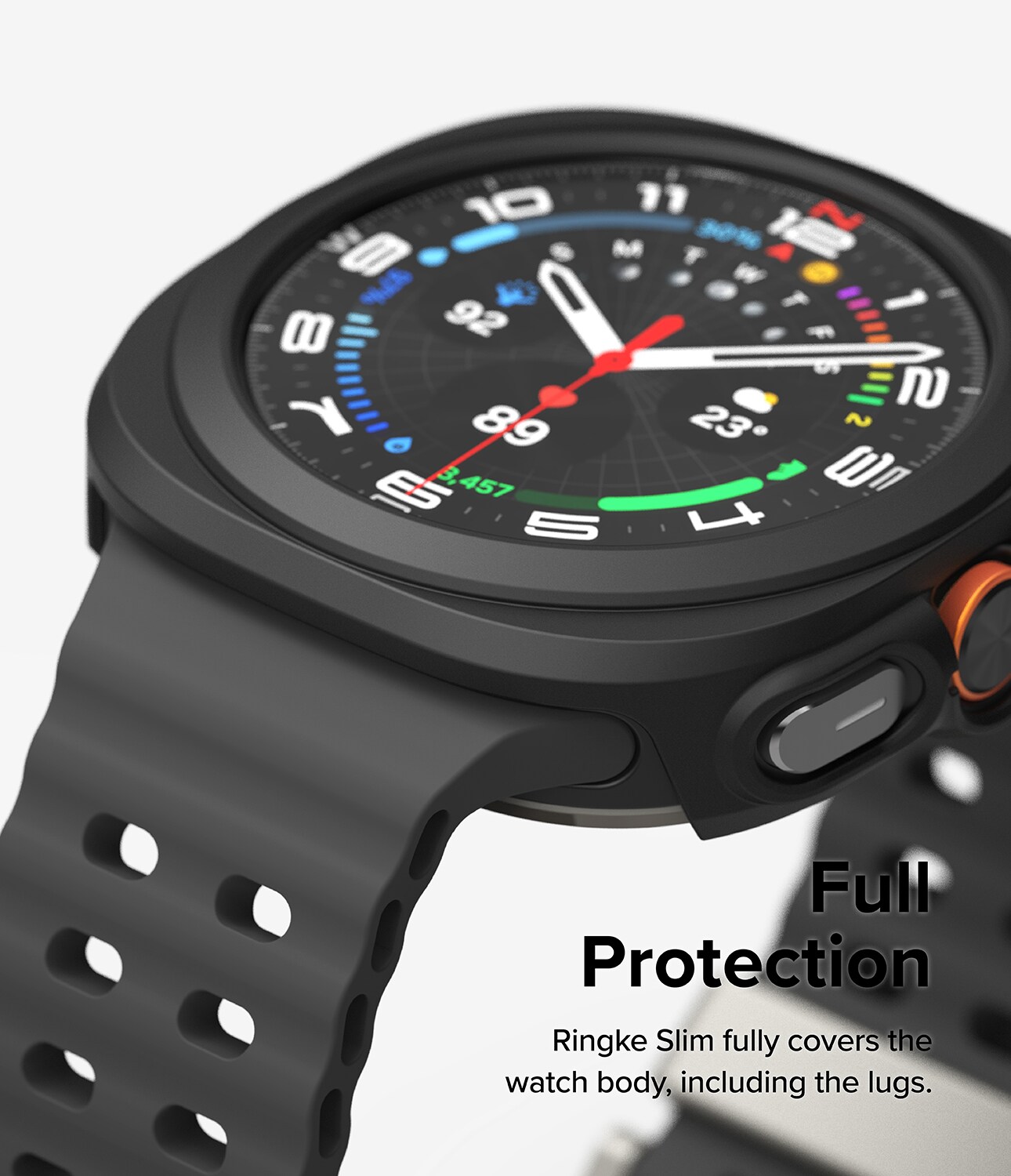 Samsung Galaxy Watch Ultra 47mm Slim Cover+Glas Combo Matte Black
