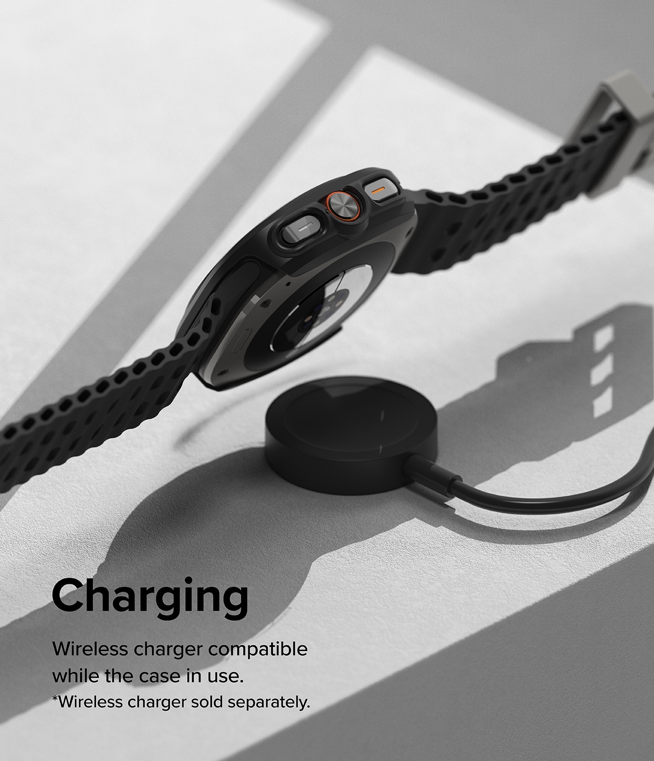 Samsung Galaxy Watch Ultra 47mm Slim Cover+Glas Combo Matte Black