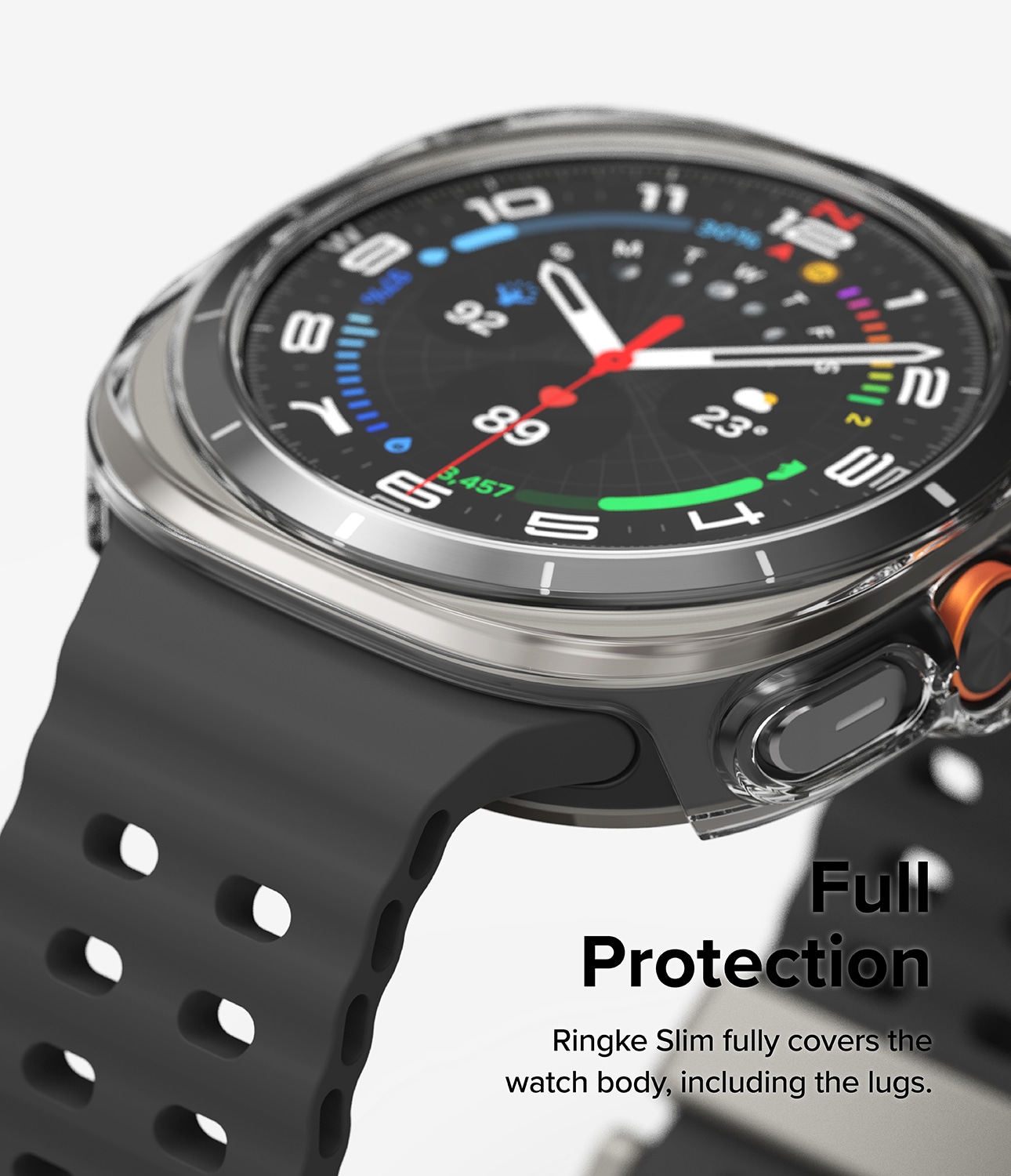 Samsung Galaxy Watch Ultra 47mm Slim Cover+Glas Combo Clear