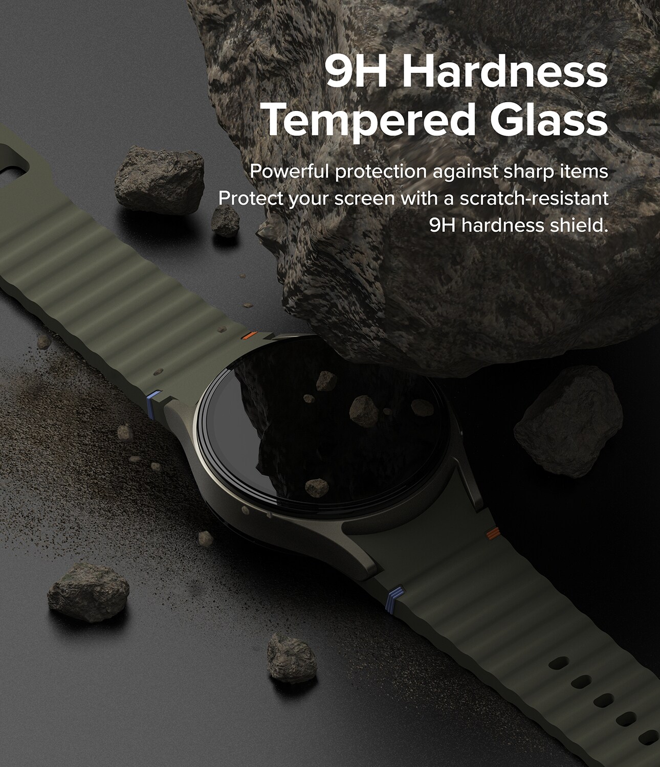 Samsung Galaxy Watch 7 44mm Slim Cover+Glas Combo Matte Black