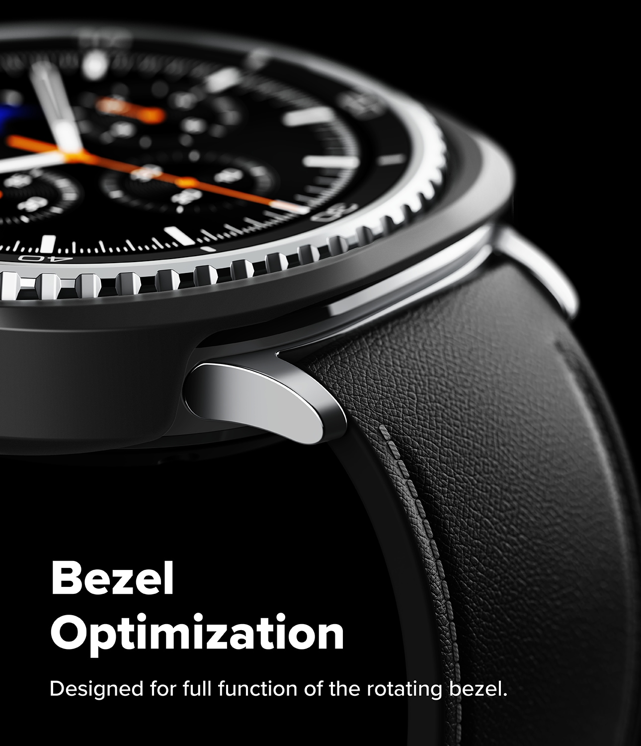 Samsung Galaxy Watch 8 Classic Tyndt cover (2-pak), Matte Black & Clear
