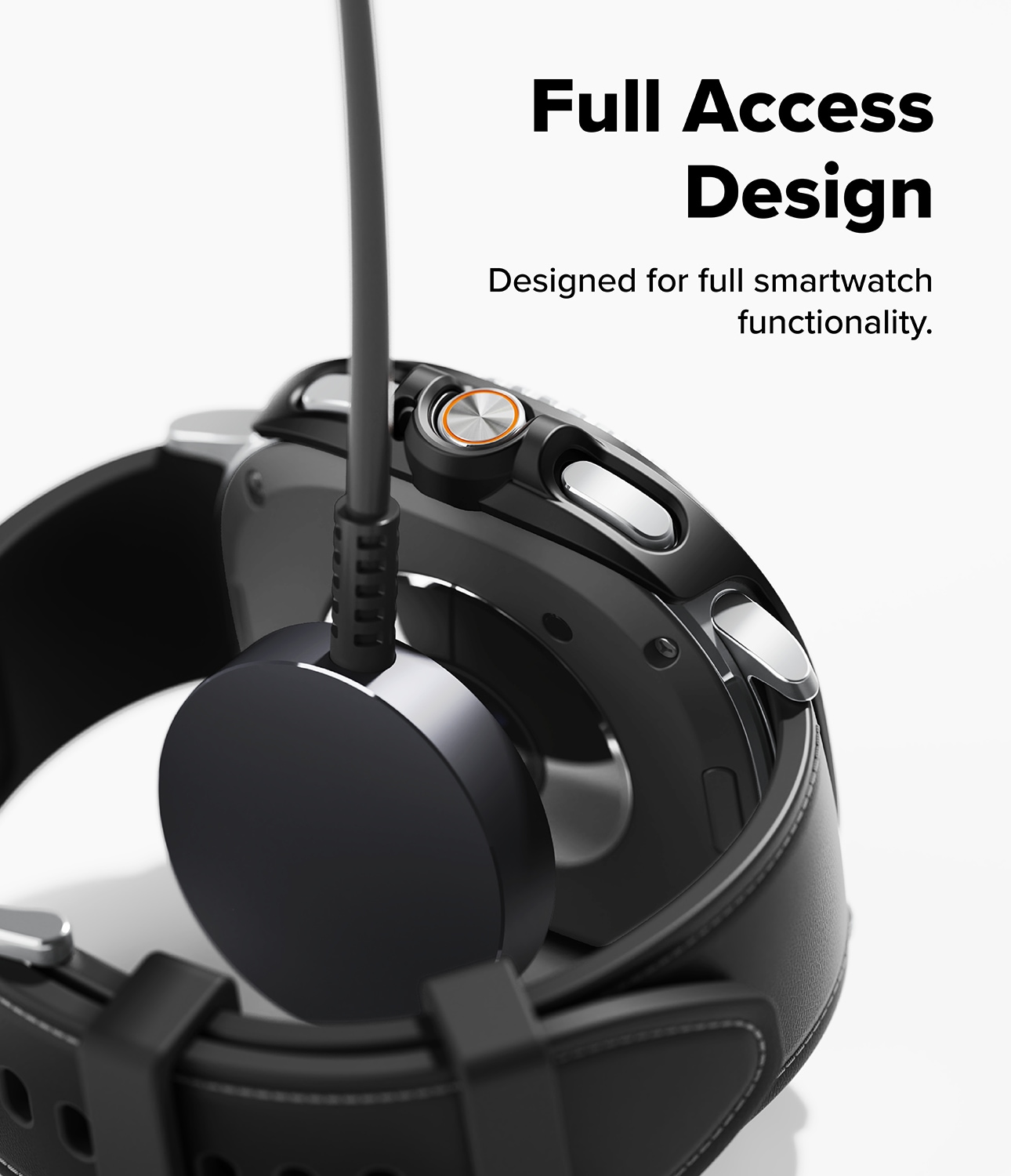 Samsung Galaxy Watch 8 Classic Tyndt cover (2-pak), Matte Black & Clear