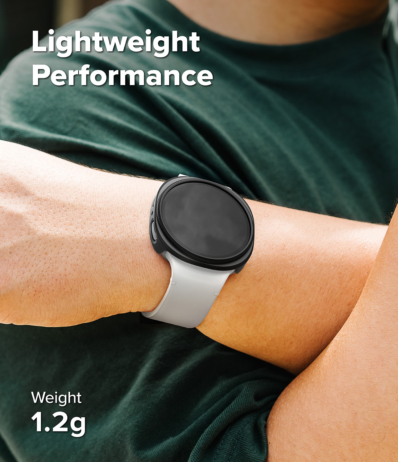 Samsung Galaxy Watch 8 40mm Tyndt cover (2-pak), Matte Black & Clear
