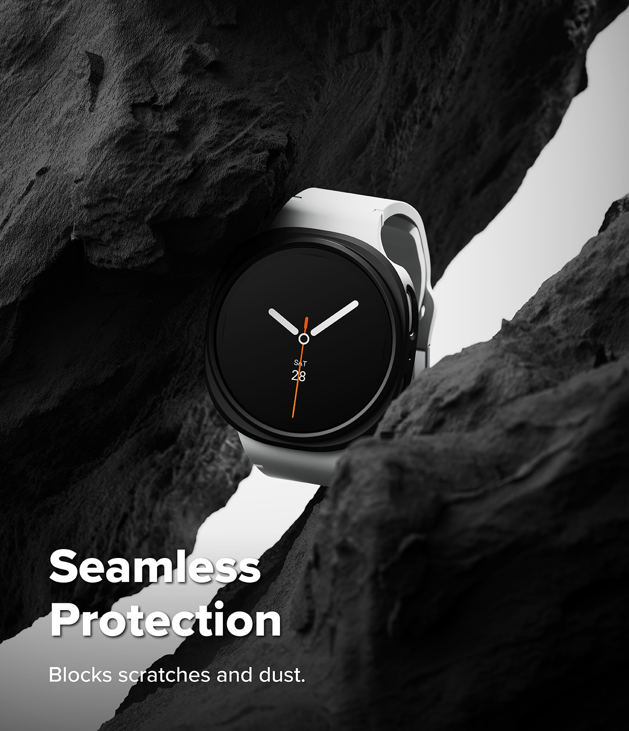 Samsung Galaxy Watch 8 40mm Tyndt cover (2-pak), Matte Black & Clear