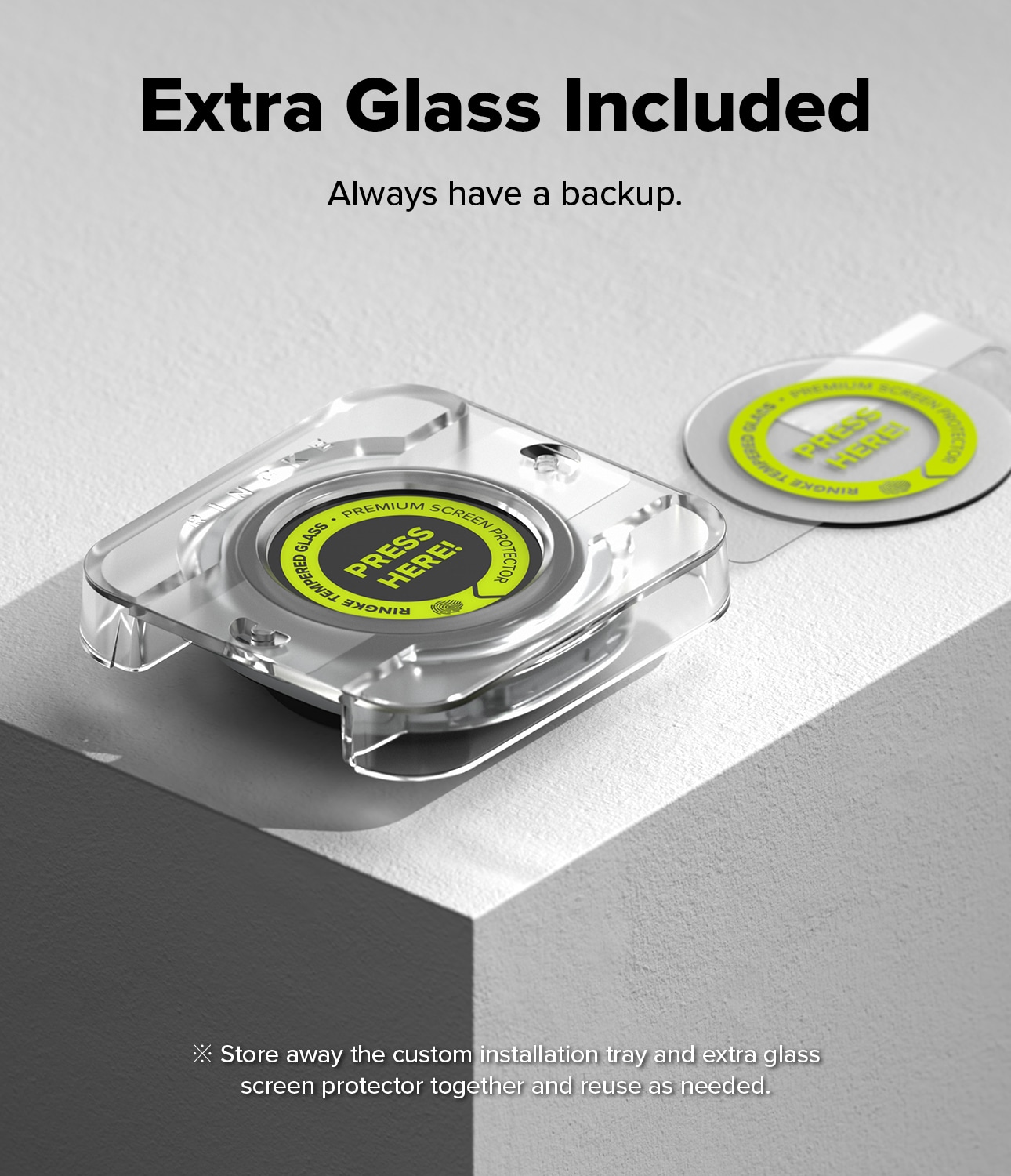 Samsung Galaxy Watch 8 40mm Skærmbeskyttelse i glas med monteringsramme (2-pak)