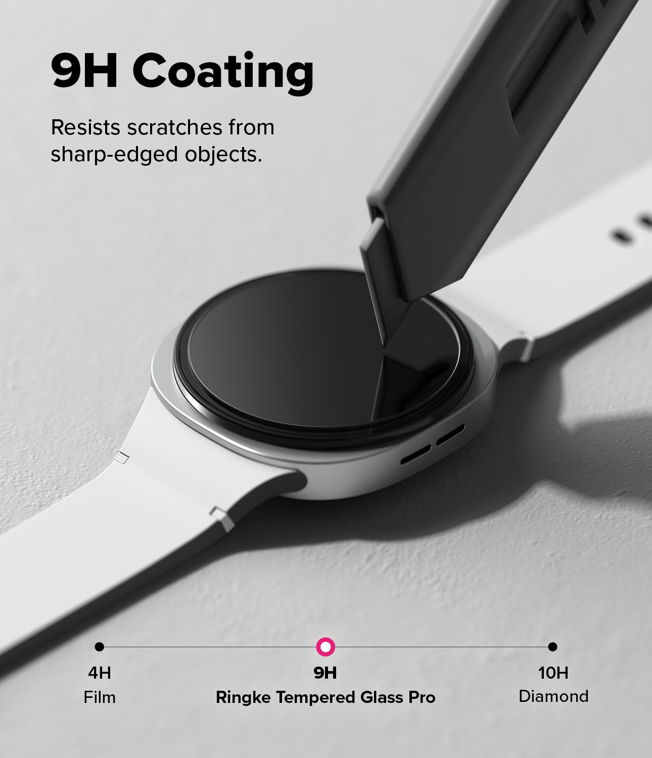 Samsung Galaxy Watch 8 40mm Skærmbeskyttelse i glas med monteringsramme (2-pak)