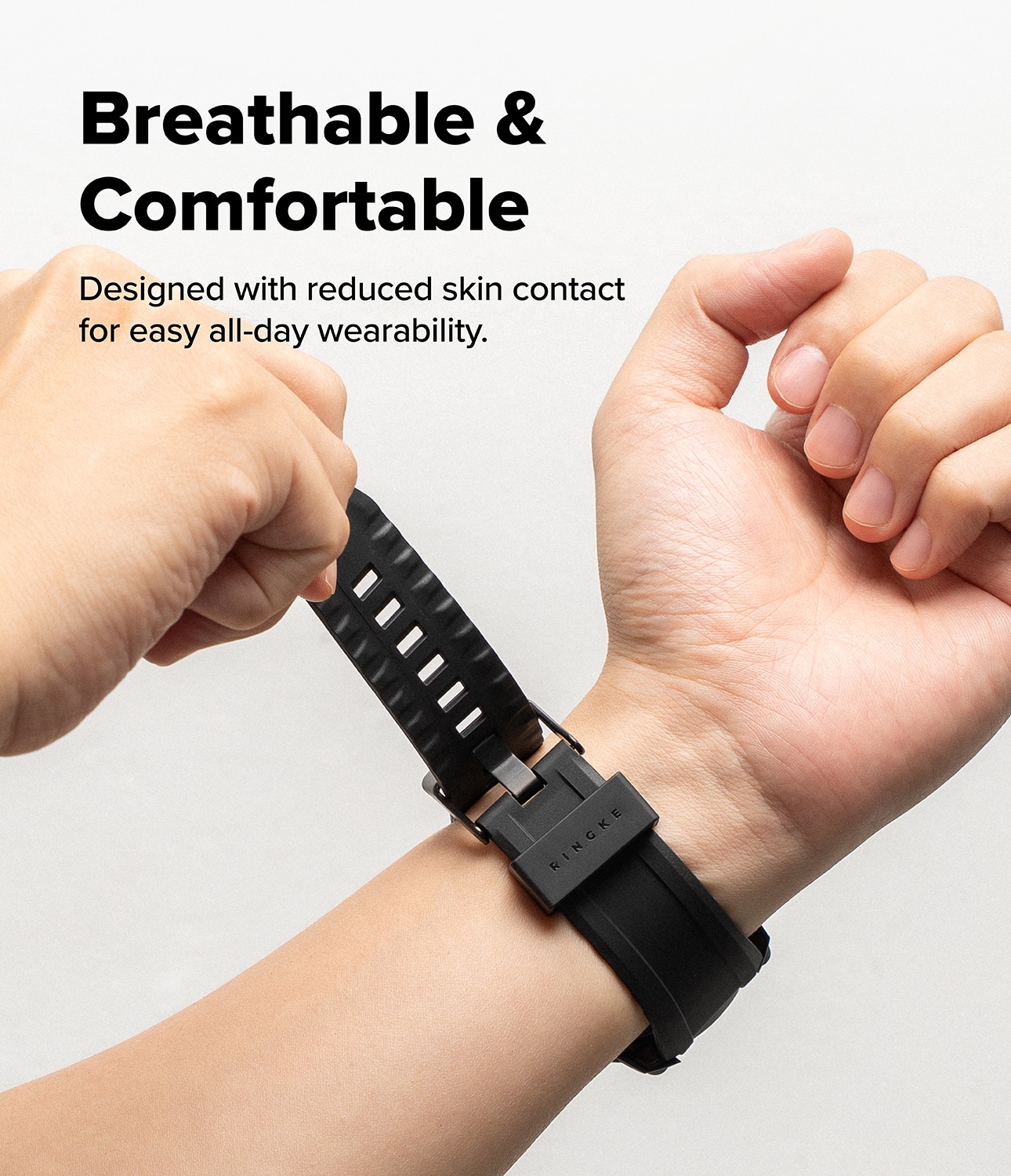 Samsung Galaxy Watch 8 44mm Rugged Gear Cover & Rem, All Black