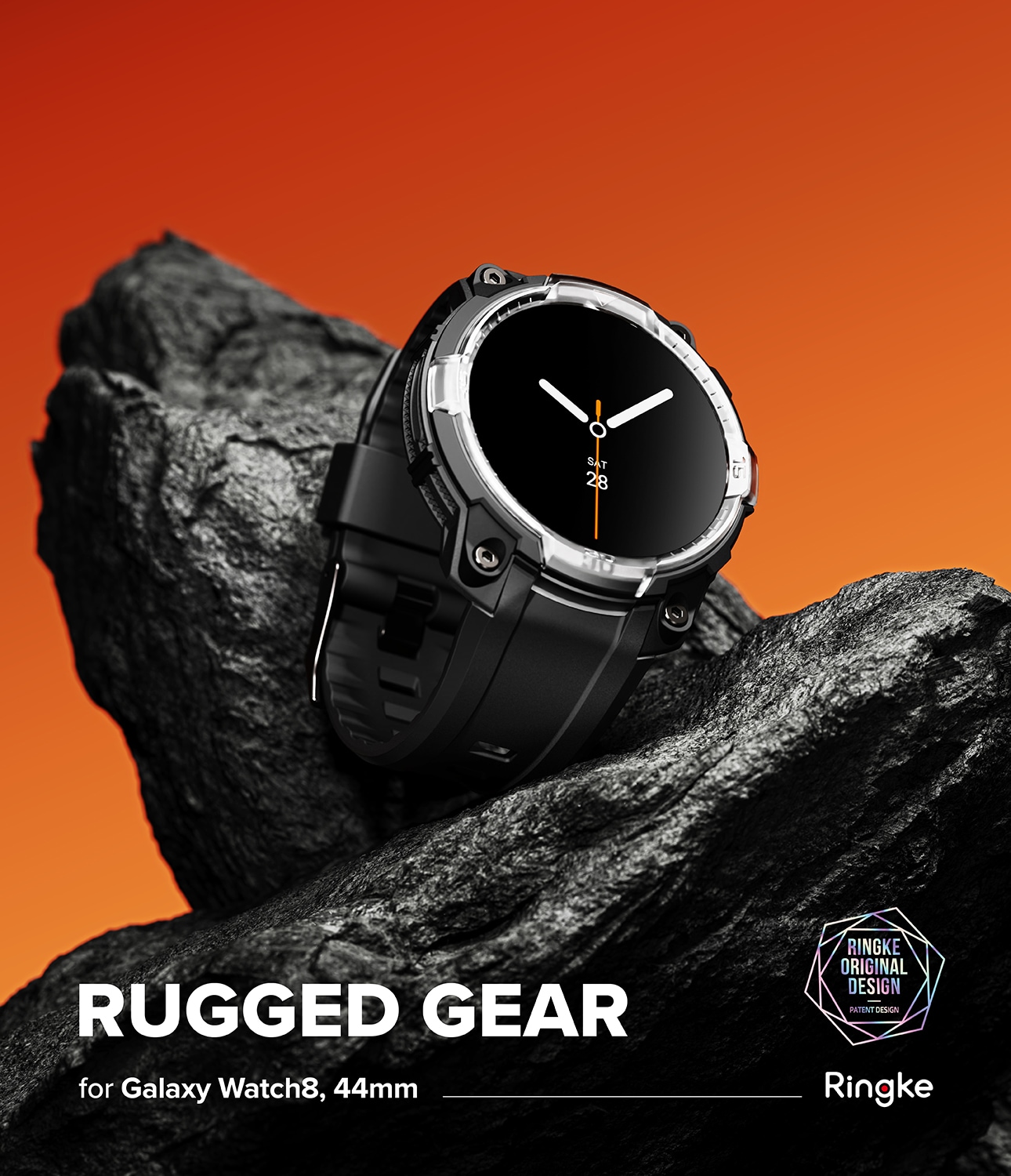 Samsung Galaxy Watch 8 Classic Rugged Gear Cover & Rem, Sort