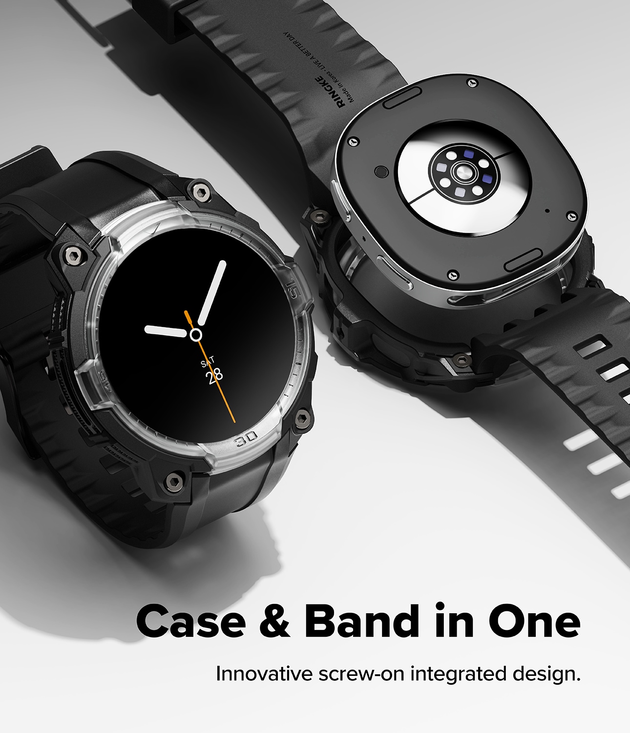 Samsung Galaxy Watch 8 Classic Rugged Gear Cover & Rem, Sort