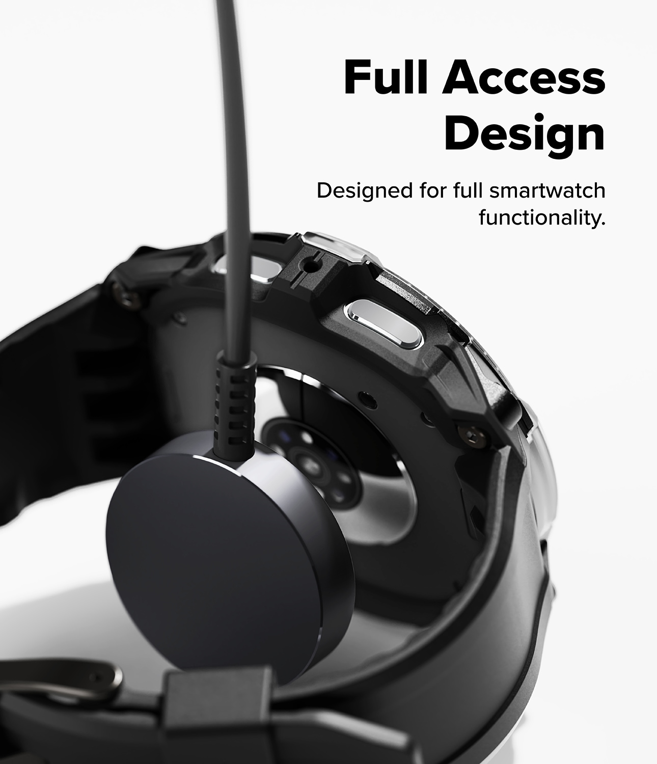 Samsung Galaxy Watch 8 Classic Rugged Gear Cover & Rem, Sort