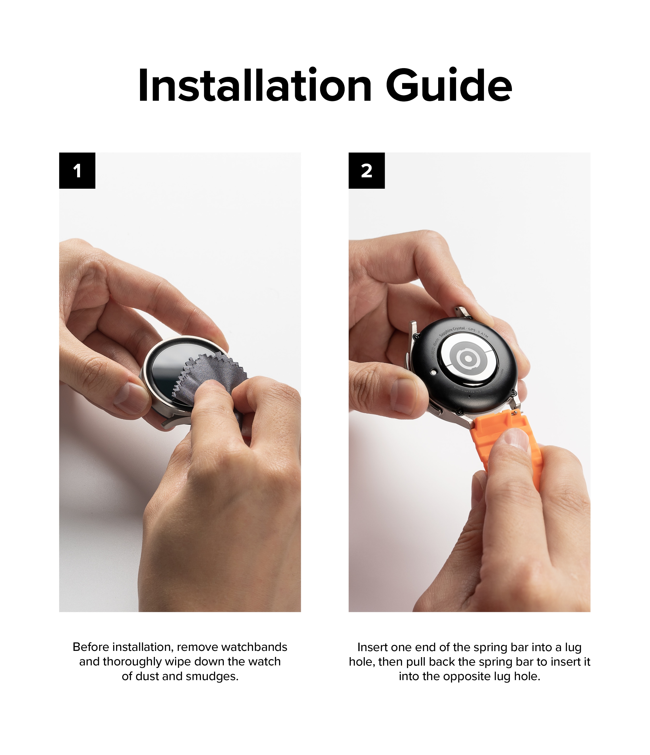 Samsung Galaxy Watch 7 44mm Rem Rubber One Bold Orange