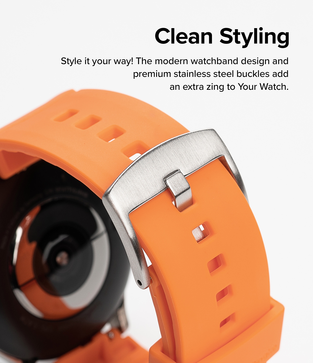 Samsung Galaxy Watch 7 44mm Rem Rubber One Bold Orange