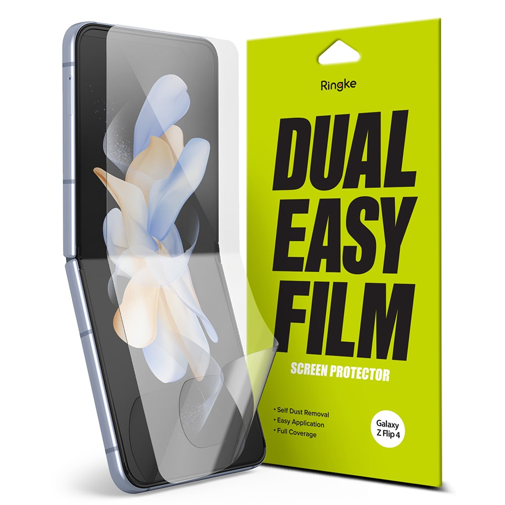 Samsung Galaxy Z Flip 4 Skærmbeskytter beskyttelsesfilm - Dual Easy (2-pak)