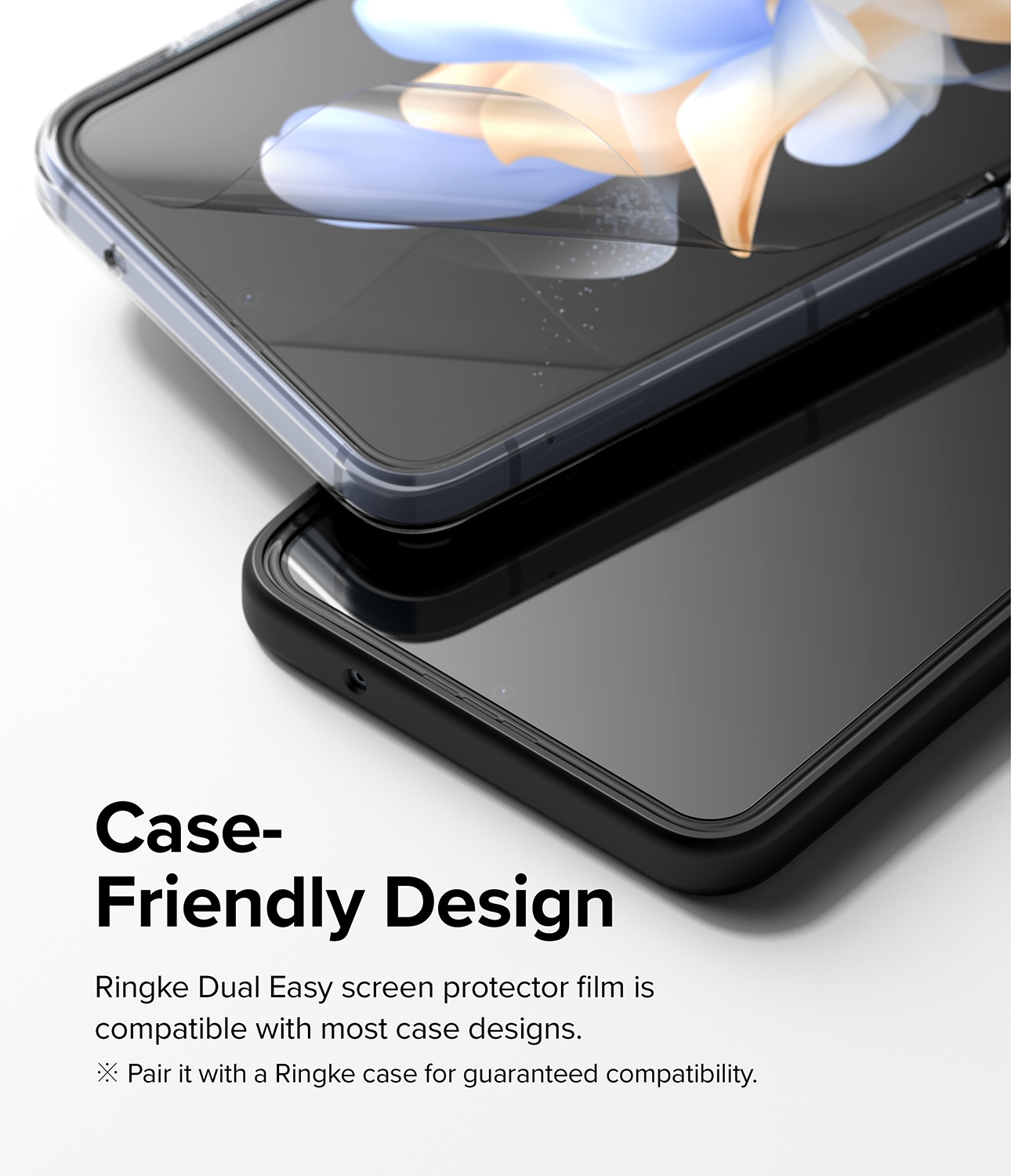 Samsung Galaxy Z Flip 4 Skærmbeskytter beskyttelsesfilm - Dual Easy (2-pak)